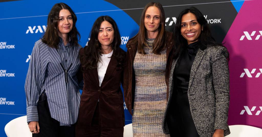 Image of Lydia Fotiadou (Creative Artists Agency), Claire Stern Milch (ELLE), Stephanie Gottlieb (Stephanie Gottlieb Fine Jewelry) and Priya Rao (The Business of Fashion)
